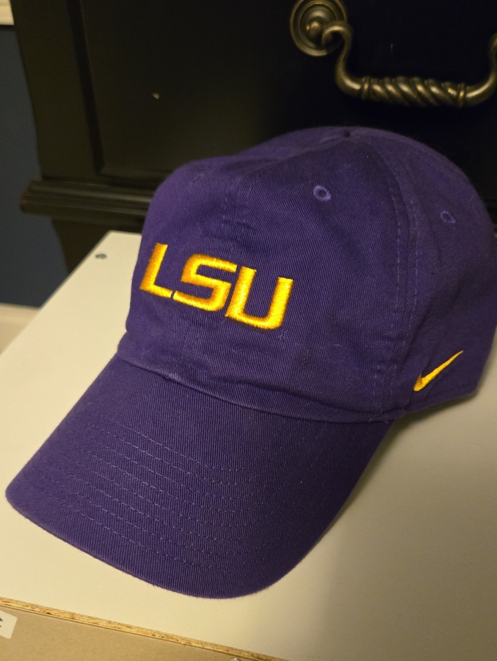 Nike Purple and Gold LSU Curved-Brim Baseball Cap